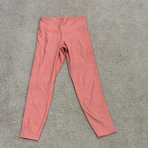 Coral ribbed workout pants